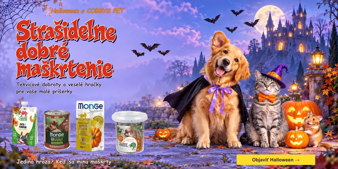 Halloween s COBBYS PET. Strašidelne dobré maškrtenie