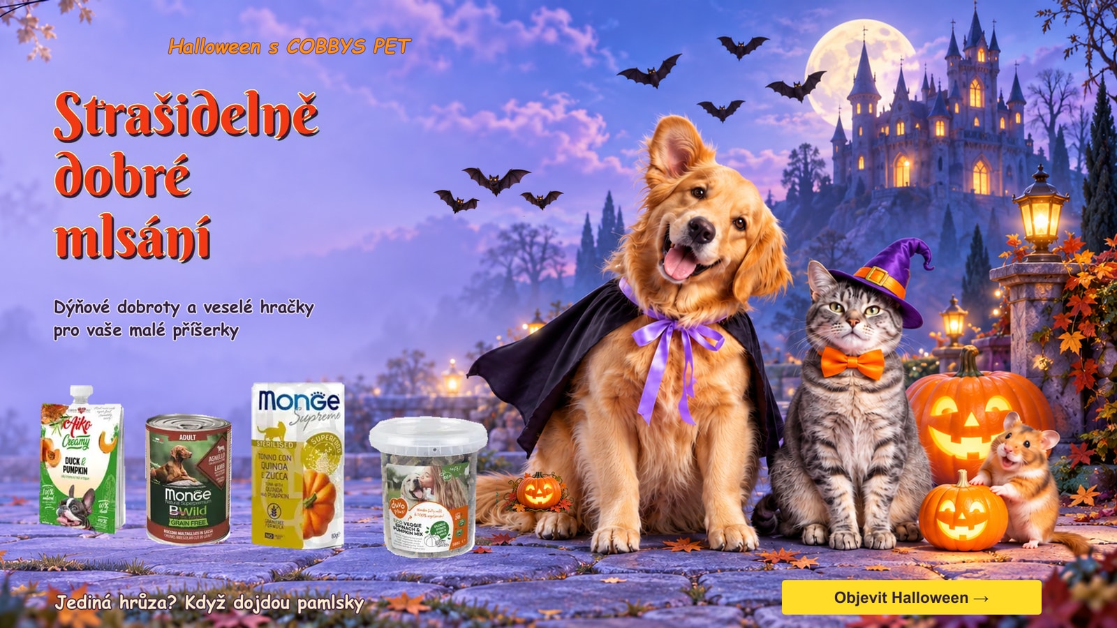Halloween s COBBYS PET. Strašidelně dobré mlsání