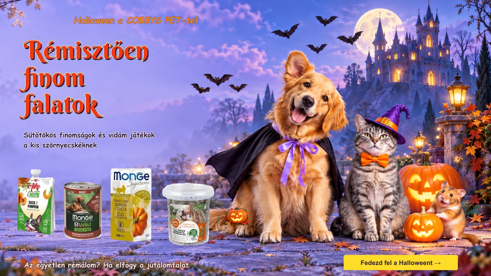 Halloween a COBBYS PET-tel. Rémisztően finom falatok