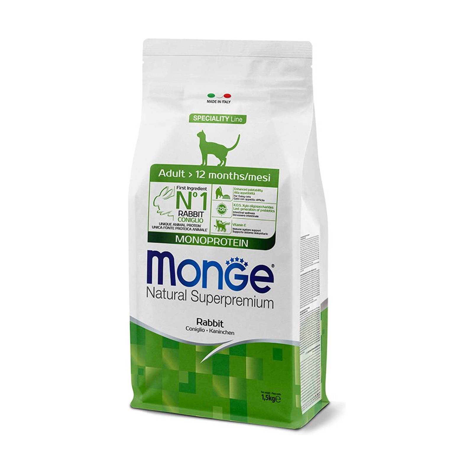 MONGE Natural Superpremium Adult nyulas változata