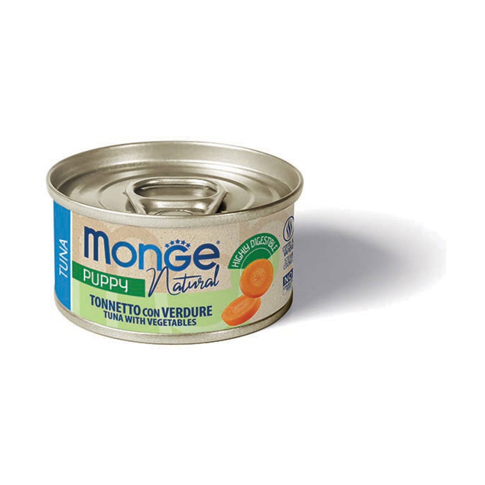 MONGE DOG NATURAL Tuna with vegetables 95g konzerva pre šteniat s tuniakom a zeleninou