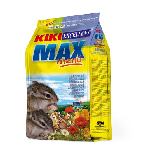 KIKI MAX Menu Squirrels 800g krmivo pre veveričky