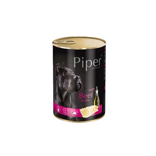 PIPER ADULT 400g konzerva pre dospelých psov s hovädzími držkami