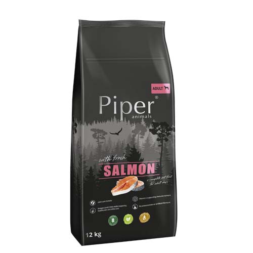 PIPER ANIMALS ADULT fresh salmon 12kg granule pre dospelých psov s čerstvým lososom