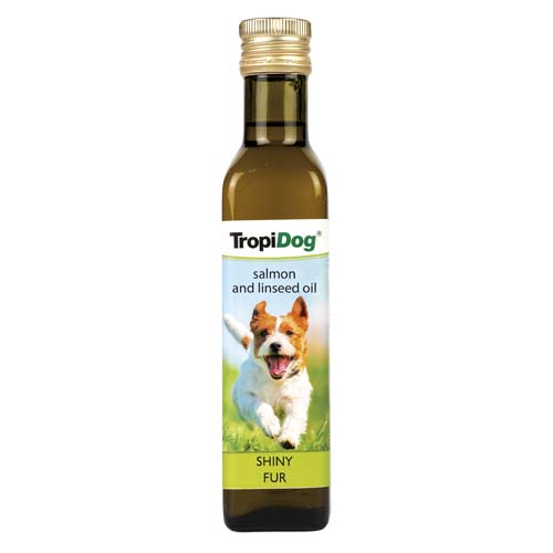 TropiDog Lososový a ľanový olej pre psov 750ml