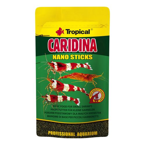 TROPICAL Caridina Nano Sticks 10g krmivo vo forme tyčiniek pre trpasličie krevetky