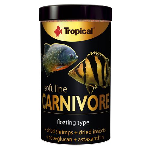 TROPICAL Carnivore 250ml/80g krmivo pre veľké mäsožravé ryby dna