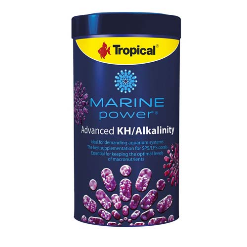 TROPICAL Marine Power Advance Kh/Alkalinity 500ml/550g na prípravu roztoku na zvýšenie hladiny KH - zásaditosti (úroveň bikarbonátu) v morskom akváriu