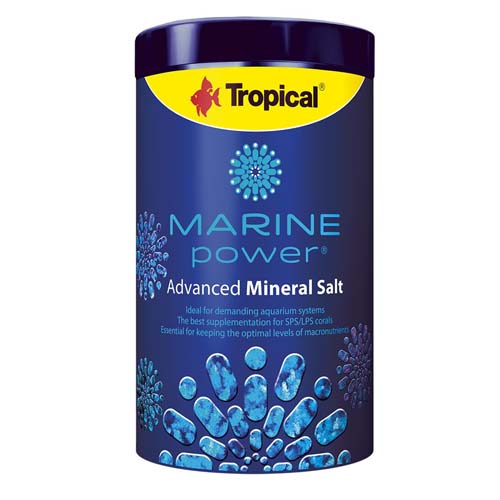TROPICAL Marine Power Advance Mineral Salt 1000ml/1000g na vyrovnanie pomeru prvkov tak, aby bol podobný morskej vode
