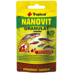 TROPICAL Nanovit Granulat 10g granulované krmivo pre malé akváriové ryby