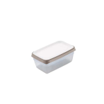 STEFANPLAST Ciao Fresco- nádoba do chladničky 0,6 l - 15x10x6 cm - biela/sivá