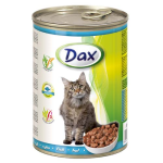 DAX konzerva pre mačky 415g s rybou