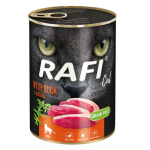 RAFI Cat Grain Free - Bezlepková konzerva s kačacím mäsom pre mačky 400g - konzerva