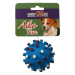 COBBYS PET AIKO FUN Lopta s pichliačmi 7cm gumená hračka pre psov