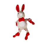 DUVO+ Vianočná textilná hračka zajac 31x14x8cm