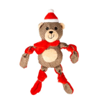 DUVO+ Vianočná textilná hračka medveď 31x14x8cm