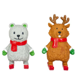 DUVO+ Vianočné latexové hračky sob alebo medveď 16-19cm 1ks