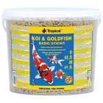 TROPICAL Koi&Goldfish Basic Sticks 5l/430g plávajúce základné krmivo pre ryby v záhradných jazierkach