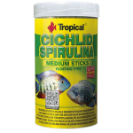 TROPICAL Cichlid Spirulina Medium Sticks 1000ml/360g krmivo vo forme plávajúcich tyčiniek pre cichlidy priemernej veľkosti