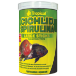 TROPICAL Cichlid Spirulina Large Sticks 1000ml/300g krmivo vo forme plávajúcich tyčiniek pre veľké cichlidy