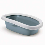 STEFANPLAST Sprint 10 white/steel blue toaleta 31x43x14cm pre mačky